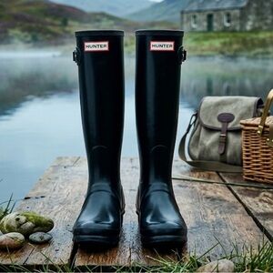 Hunter Black Rain Boots